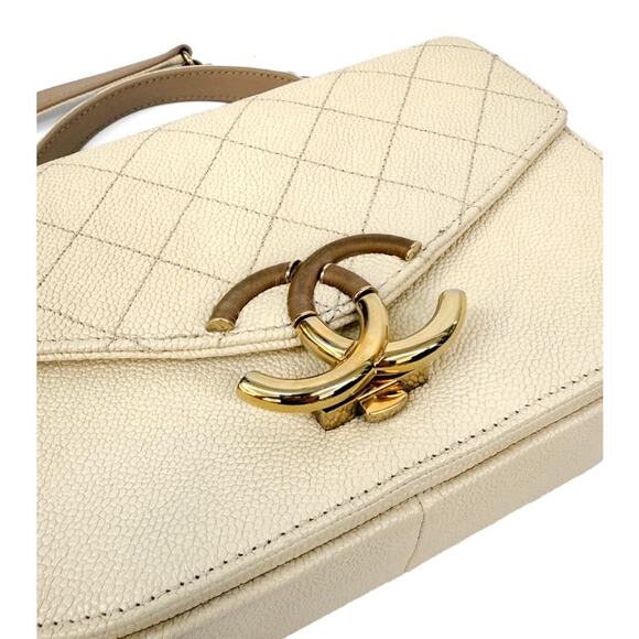 CHANEL Ivory Flap Seasonal Bag A-A15848 - Picture 11 of 11